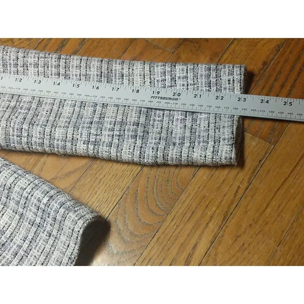 Pendleton Women's Suit Jacket LARGE Petite‎ White Black Gray Full Zip Lined